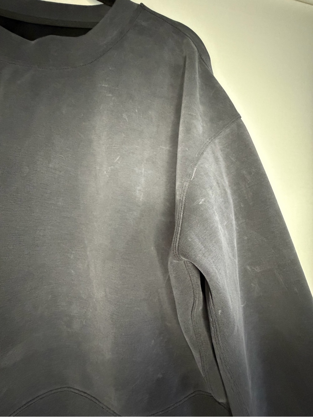 Lululemon black cropped crewneck sweatshirt Sz 8